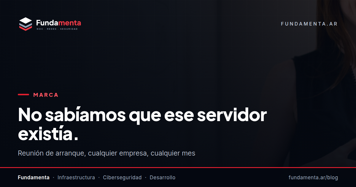 “No sabíamos que ese servidor existía.”