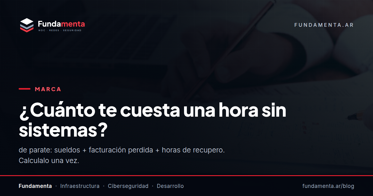 ¿Cuánto te cuesta una hora sin sistemas?
