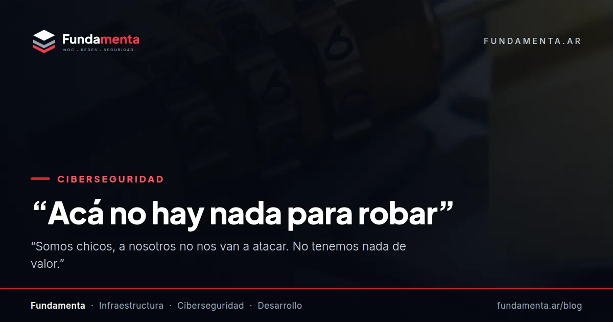 “Acá no hay nada para robar”