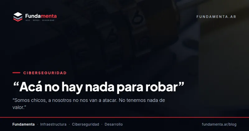 “Acá no hay nada para robar”