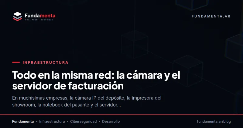 Todo en la misma red: la cámara y el servidor de facturación
