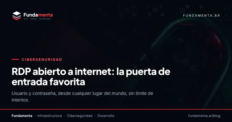 RDP abierto a internet: la puerta de entrada favorita