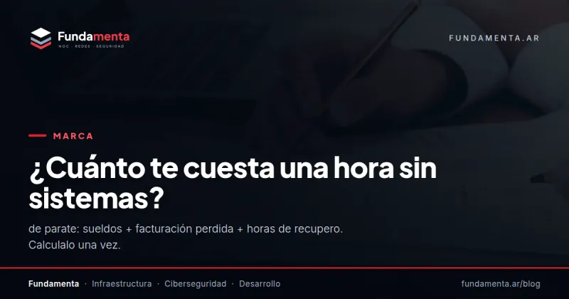 ¿Cuánto te cuesta una hora sin sistemas?